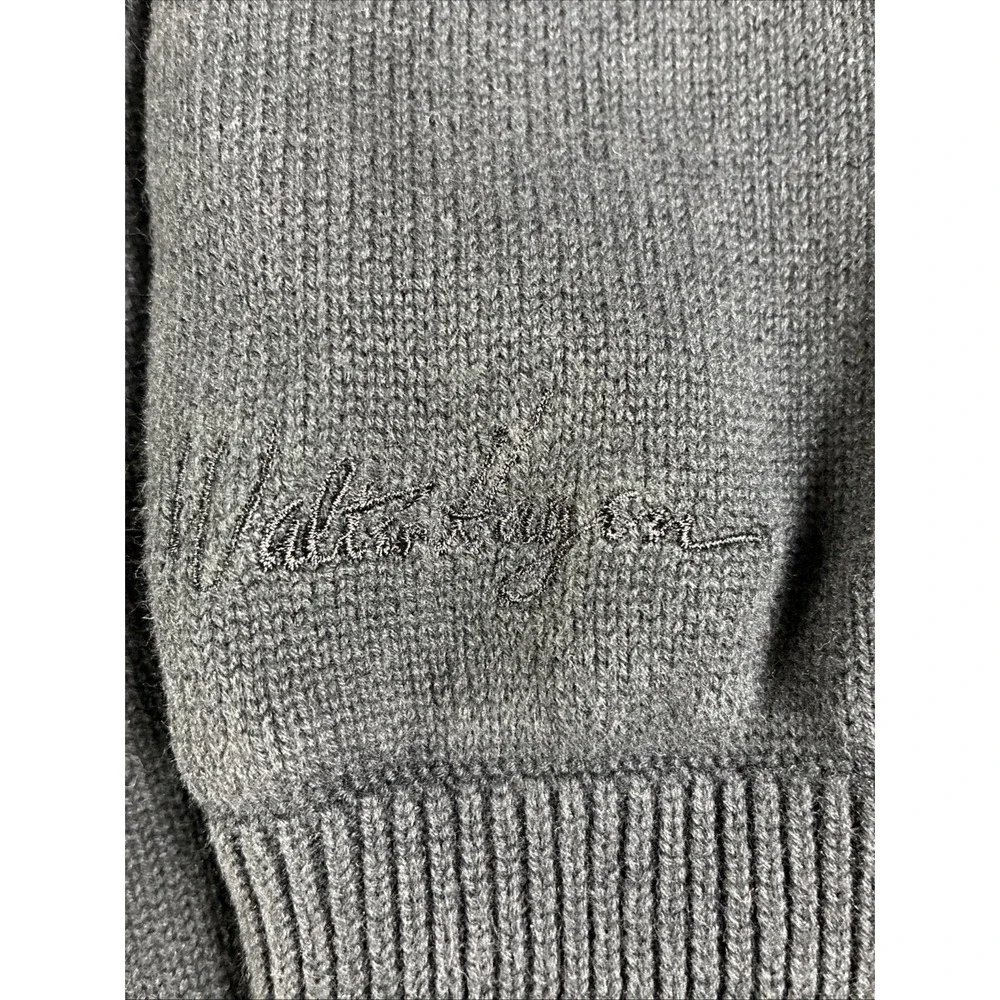 Walter Hagen Clubhouse Lined 1/4 Zip Pullover Sweater W/Lining Men's Sz L Golf